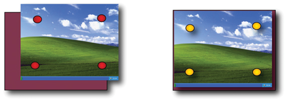 Comparison of non-aligned and aligned sensors